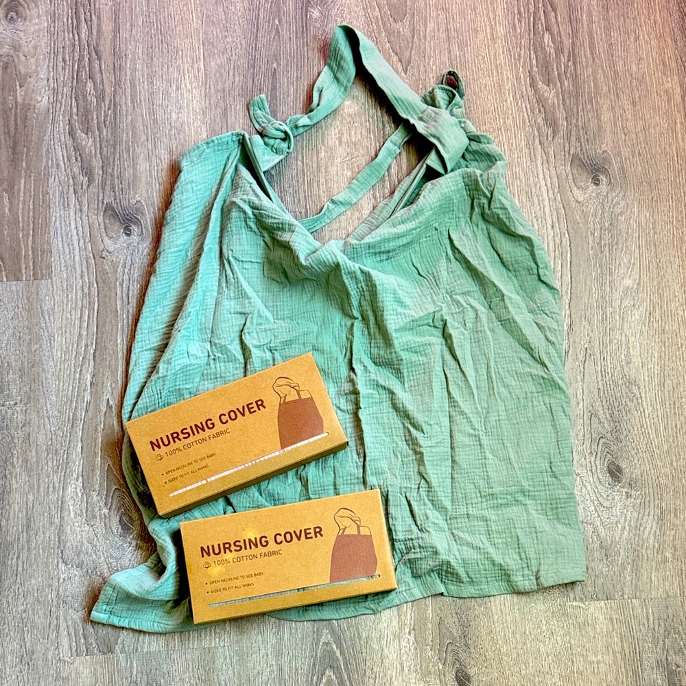Green Nursing Cover Top